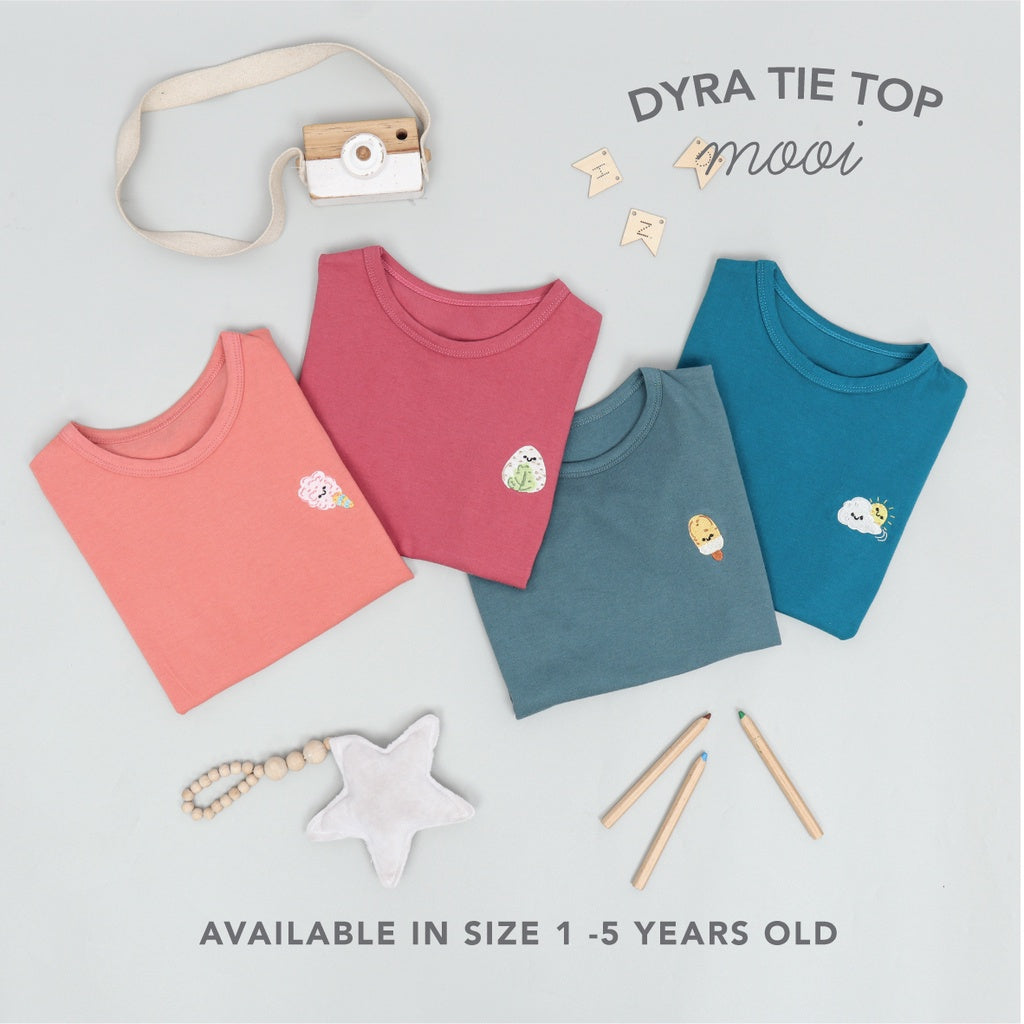 Mooi Kaos Anak Perempuan Dyra Tie Top