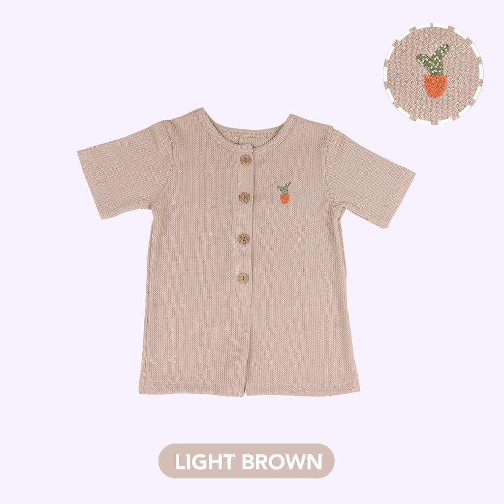 Mooi Waffle Playsuit Jumper Bayi