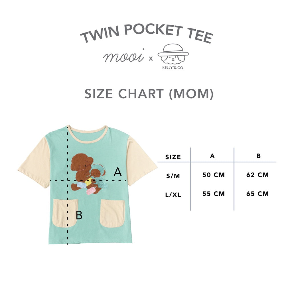 Mooi x Kellysco Twin Pocket Tee Dewasa (MOM)