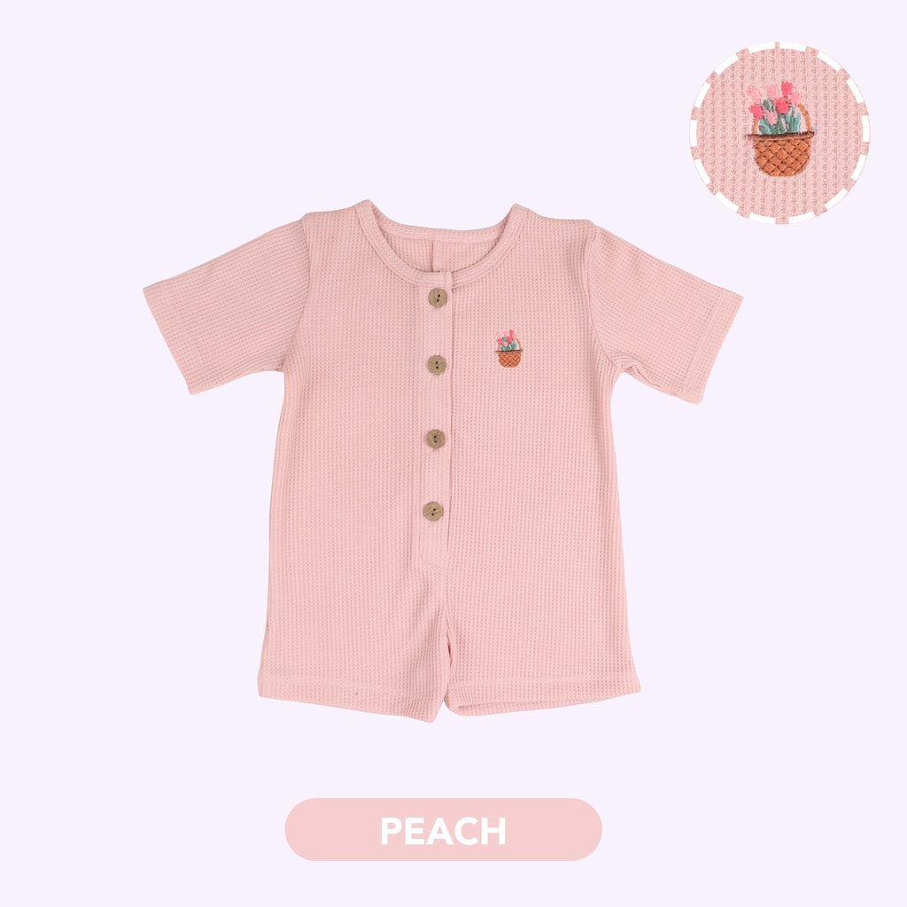Mooi Waffle Playsuit Jumper Bayi