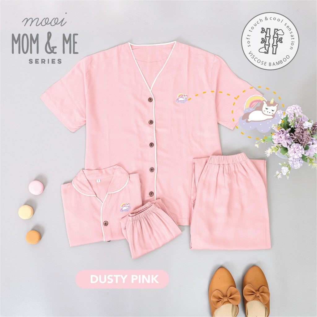 Mooi Piyama Wanita Setelan Panjang Bamboo Viscose