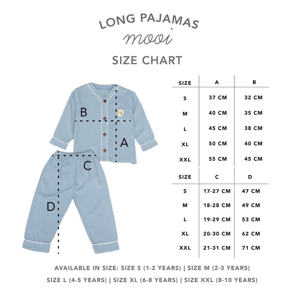 Mooi Piyama Panjang Anak Baju Tidur Anak Long Pajamas