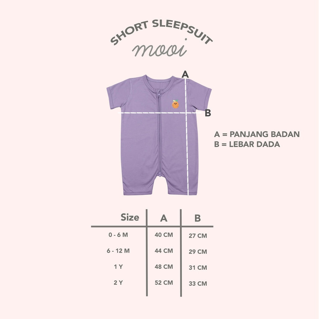 Mooi Short Sleepsuit Baby Jumper Bayi