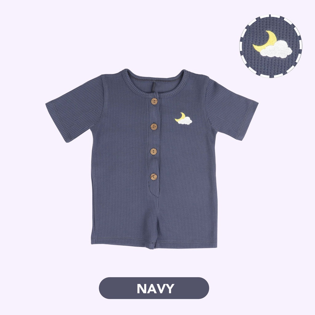 Mooi Waffle Playsuit Jumper Bayi