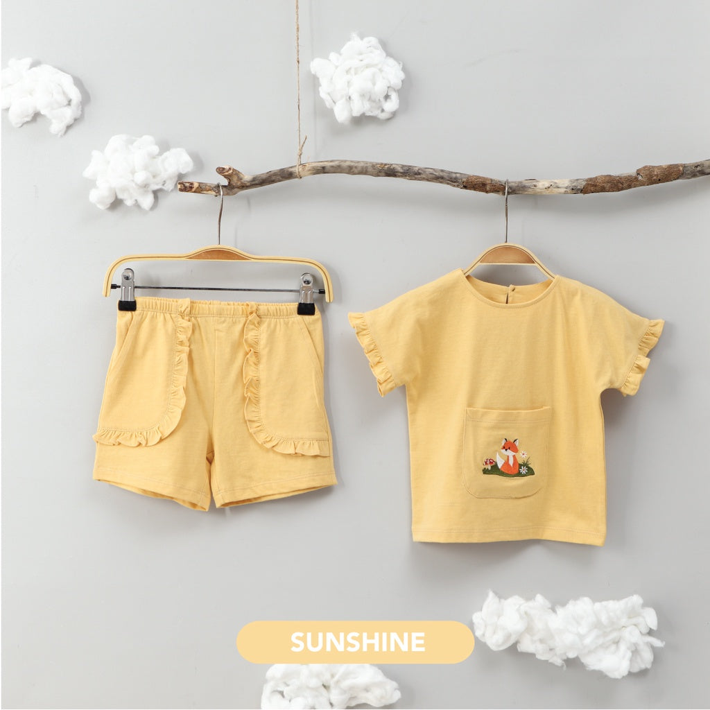 Mooi Setelan Anak Perempuan Ruffle Emma Set