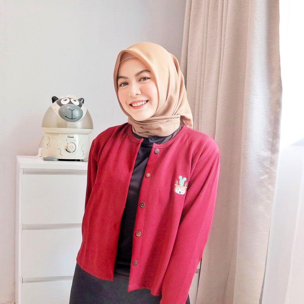Mooi Cardigan Wanita Knit (MOM)