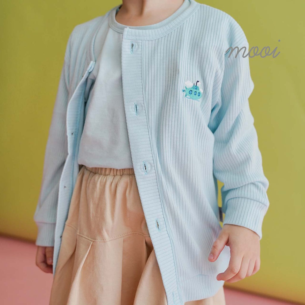 Mooi Cardigan Anak Cardigan Rib