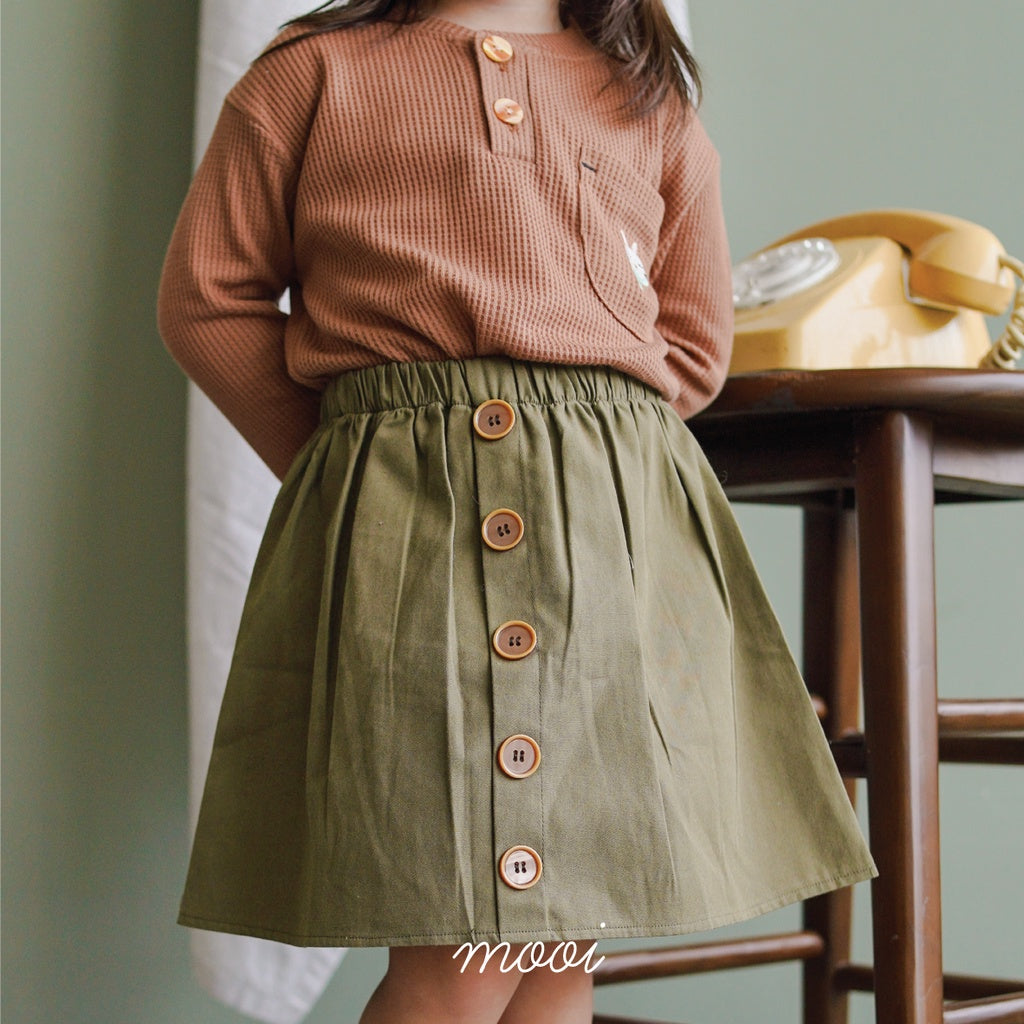 Mooi Rok Anak Perempuan Mikka Button Skirt
