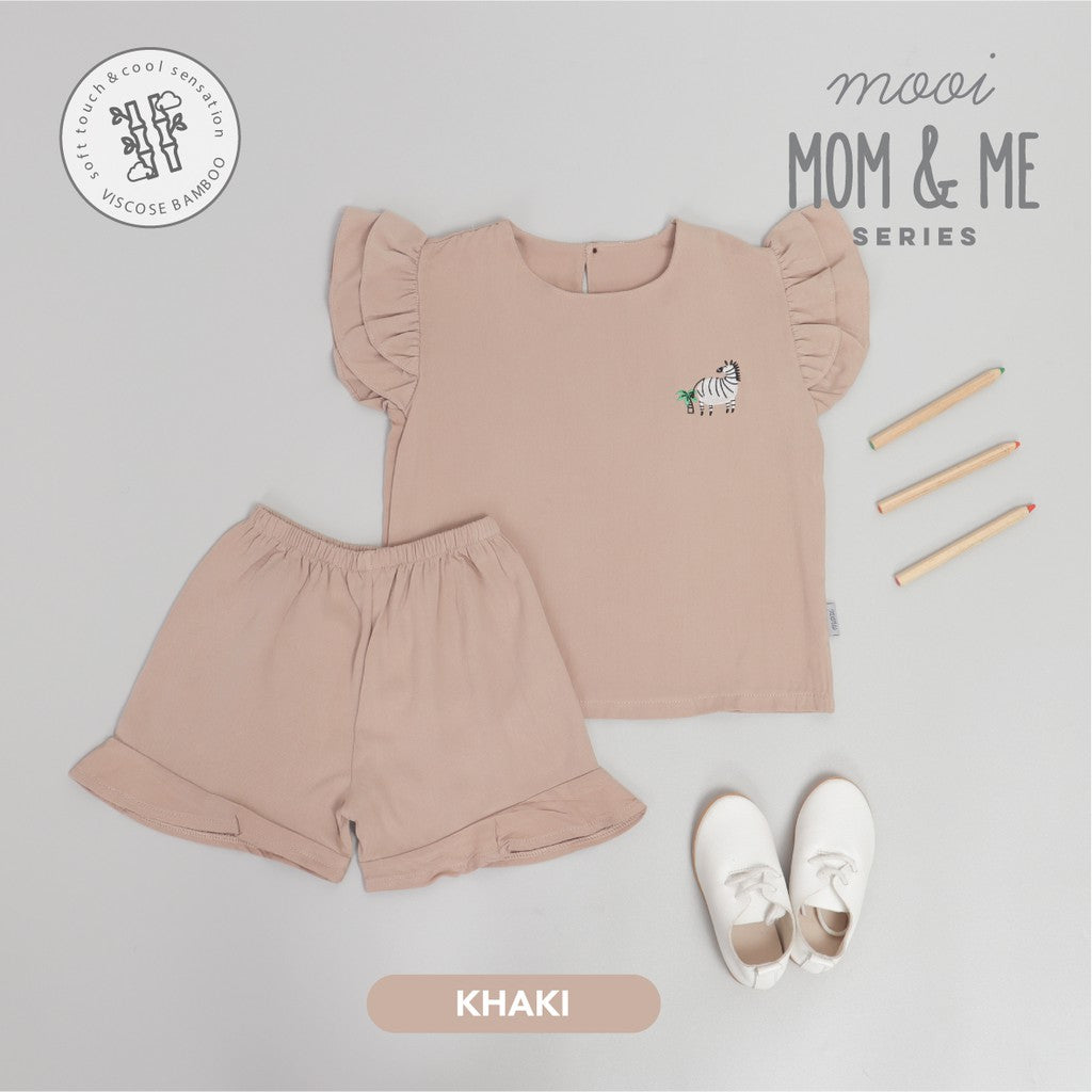 Mooi Setelan Anak Perempuan Kika Ruffle Set