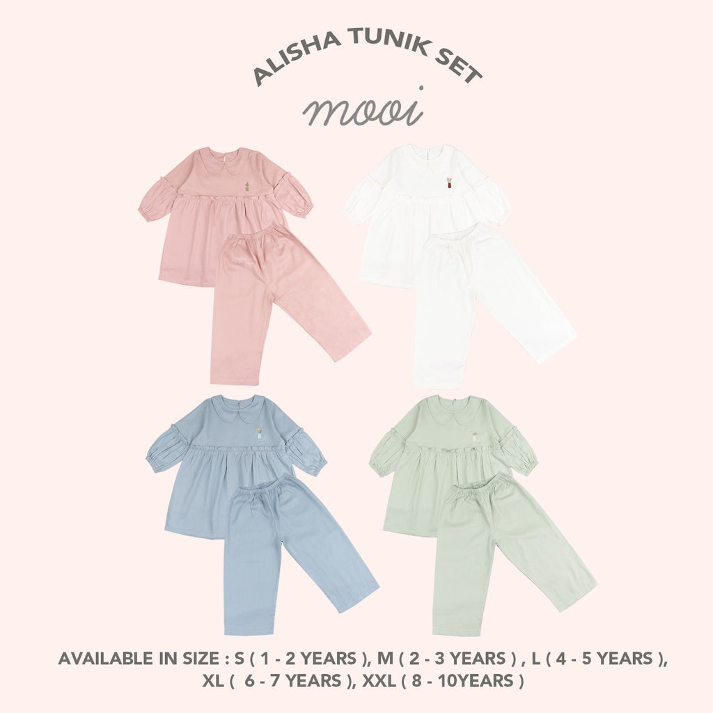 Mooi Setelan Anak Perempuan Alisha Tunik Set