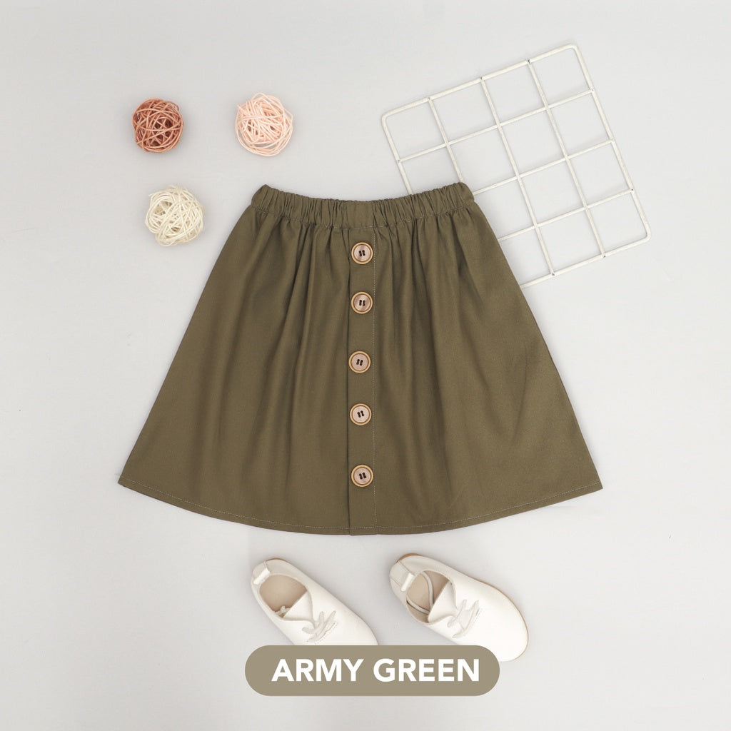 Mooi Rok Anak Perempuan Mikka Button Skirt