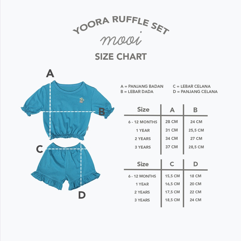 Mooi Setelan Anak Perempuan Yoora Set