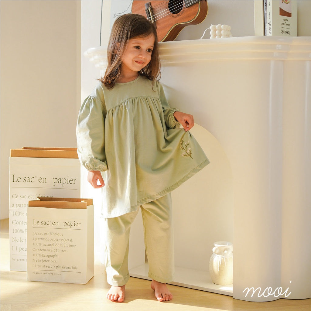 Mooi Setelan Anak Perempuan Zara Tunik Set