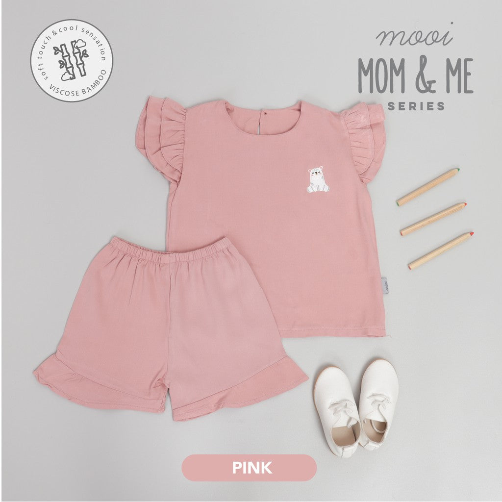 Mooi Setelan Anak Perempuan Kika Ruffle Set