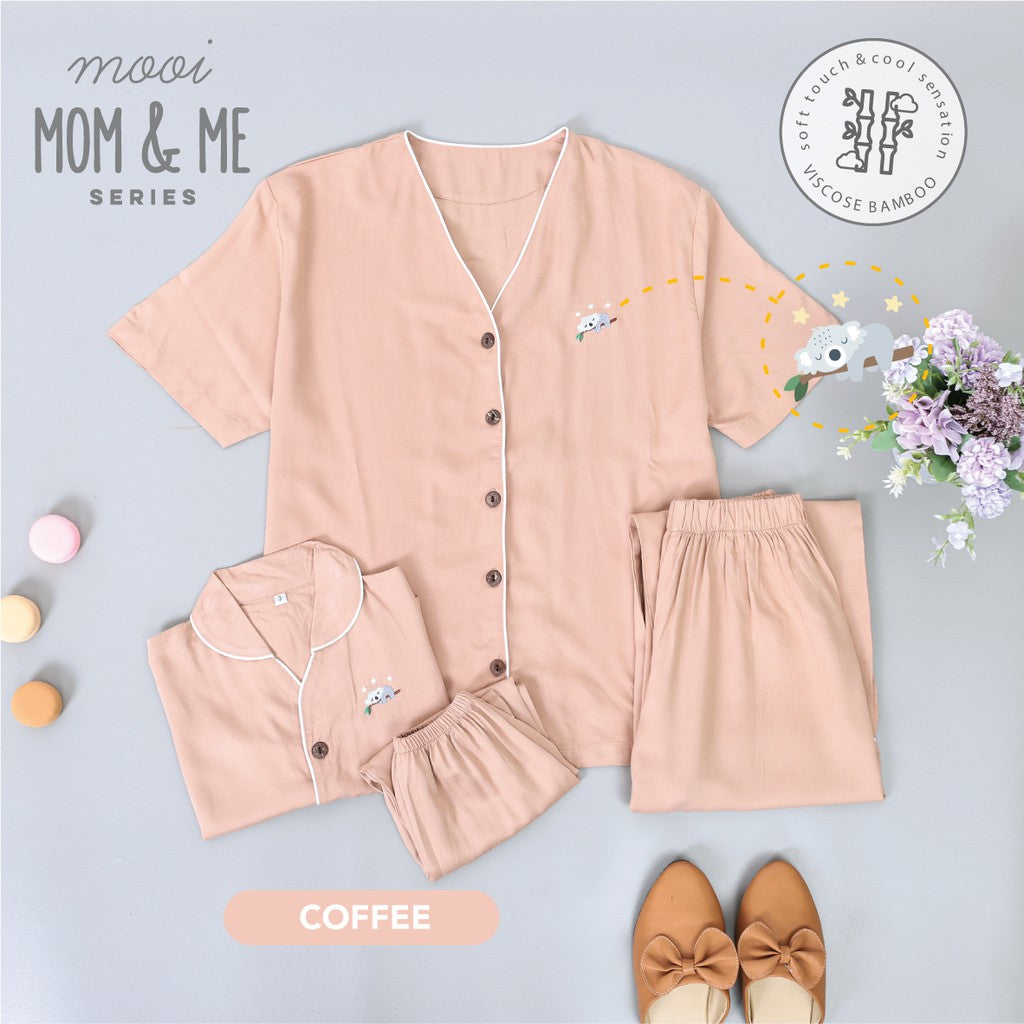 Mooi Piyama Wanita Setelan Panjang Bamboo Viscose