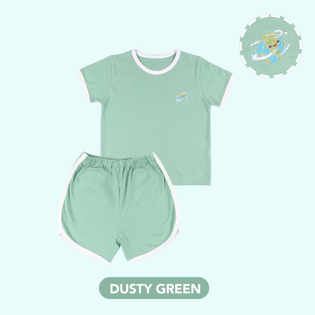 Mooi Setelan Anak Kaos Anak Retro Set