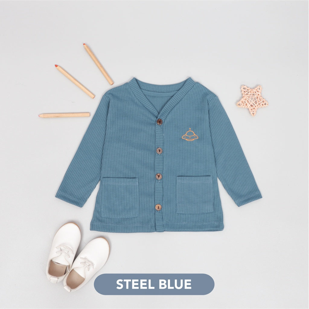 Mooi Cardigan Anak Cardigan Rib