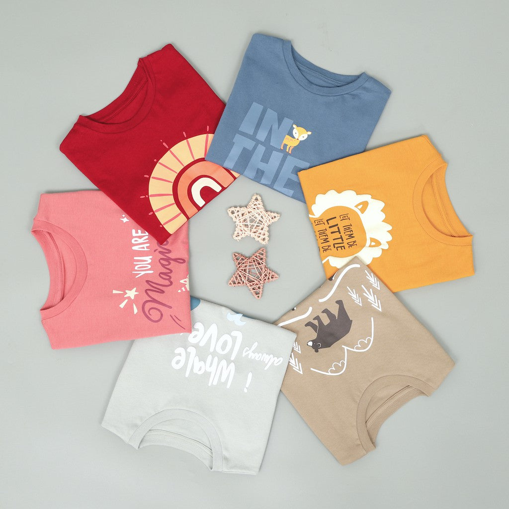 Mooi Kaos Anak Perempuan Graphic Tee Pink Magical