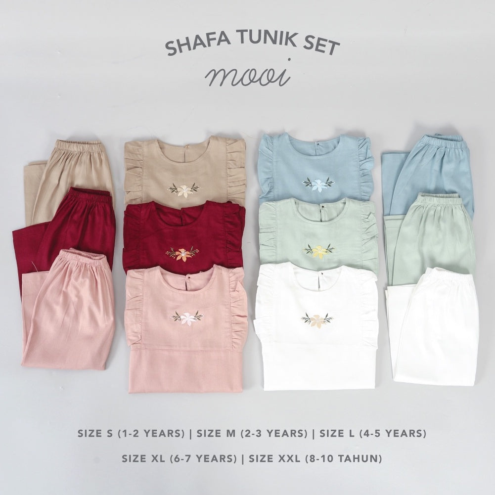 Mooi Setelan Anak Perempuan Shafa Tunik Set