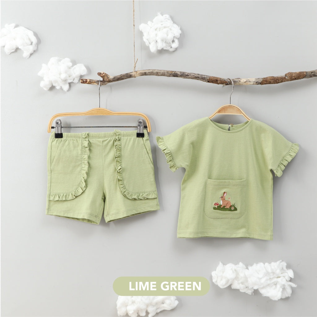 Mooi Setelan Anak Perempuan Ruffle Emma Set