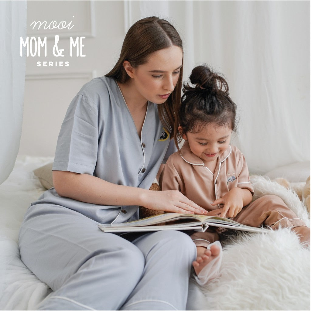 Mooi Piyama Wanita Setelan Panjang Bamboo Viscose