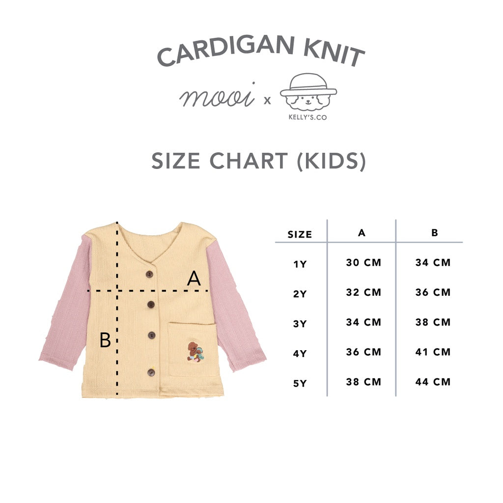Mooi x Kellysco Cardigan Anak Unisex (KIDS)