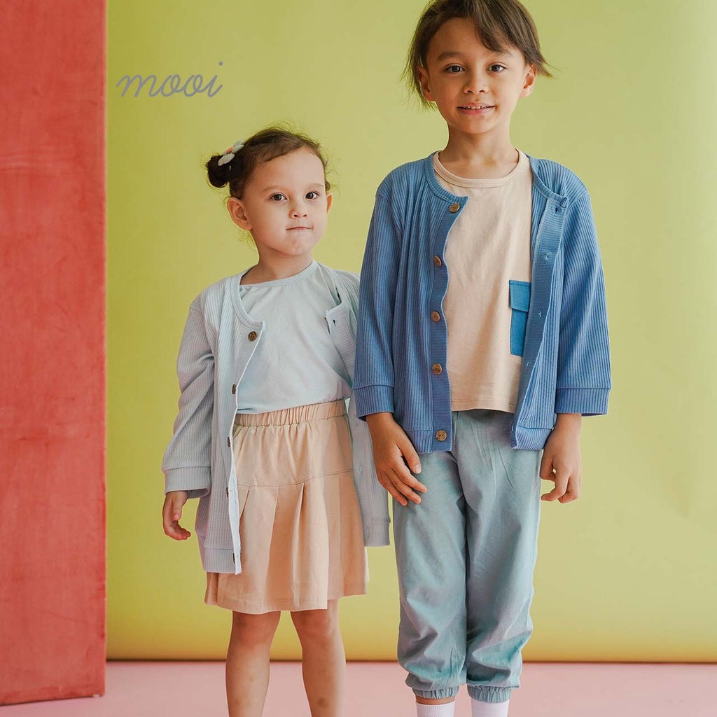 Mooi Cardigan Anak Cardigan Rib