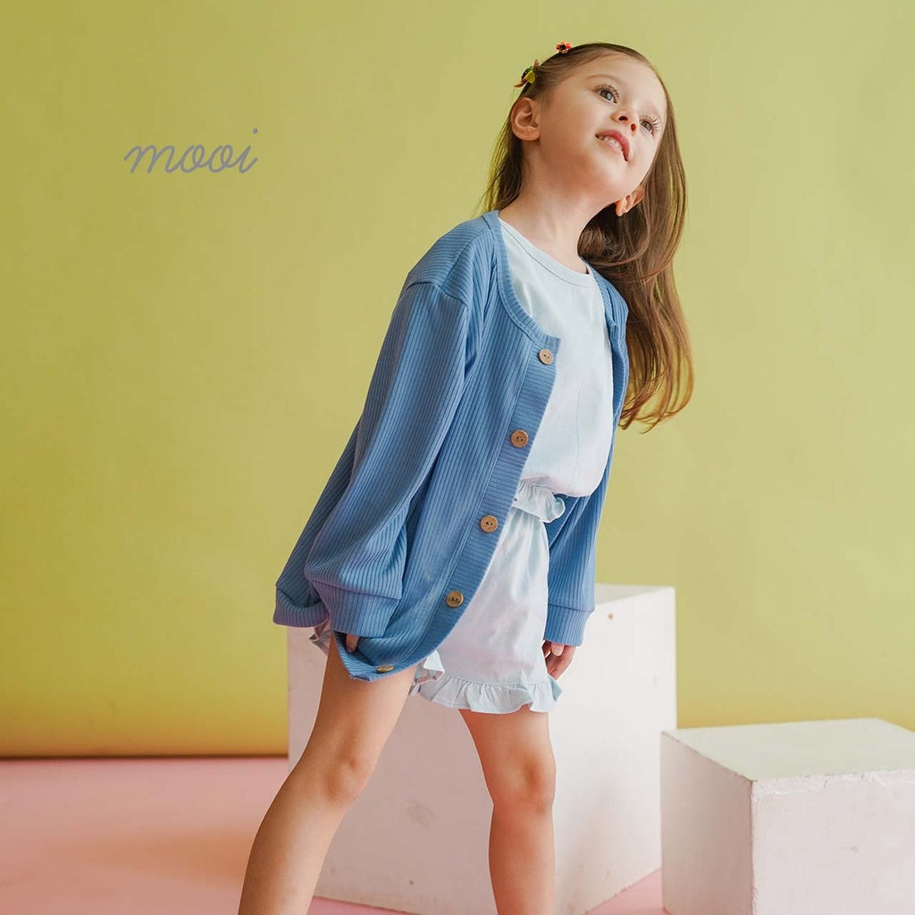 Mooi Cardigan Anak Cardigan Rib