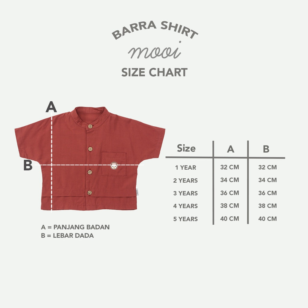 Mooi Kemeja Anak Laki-Laki Barra Shirt