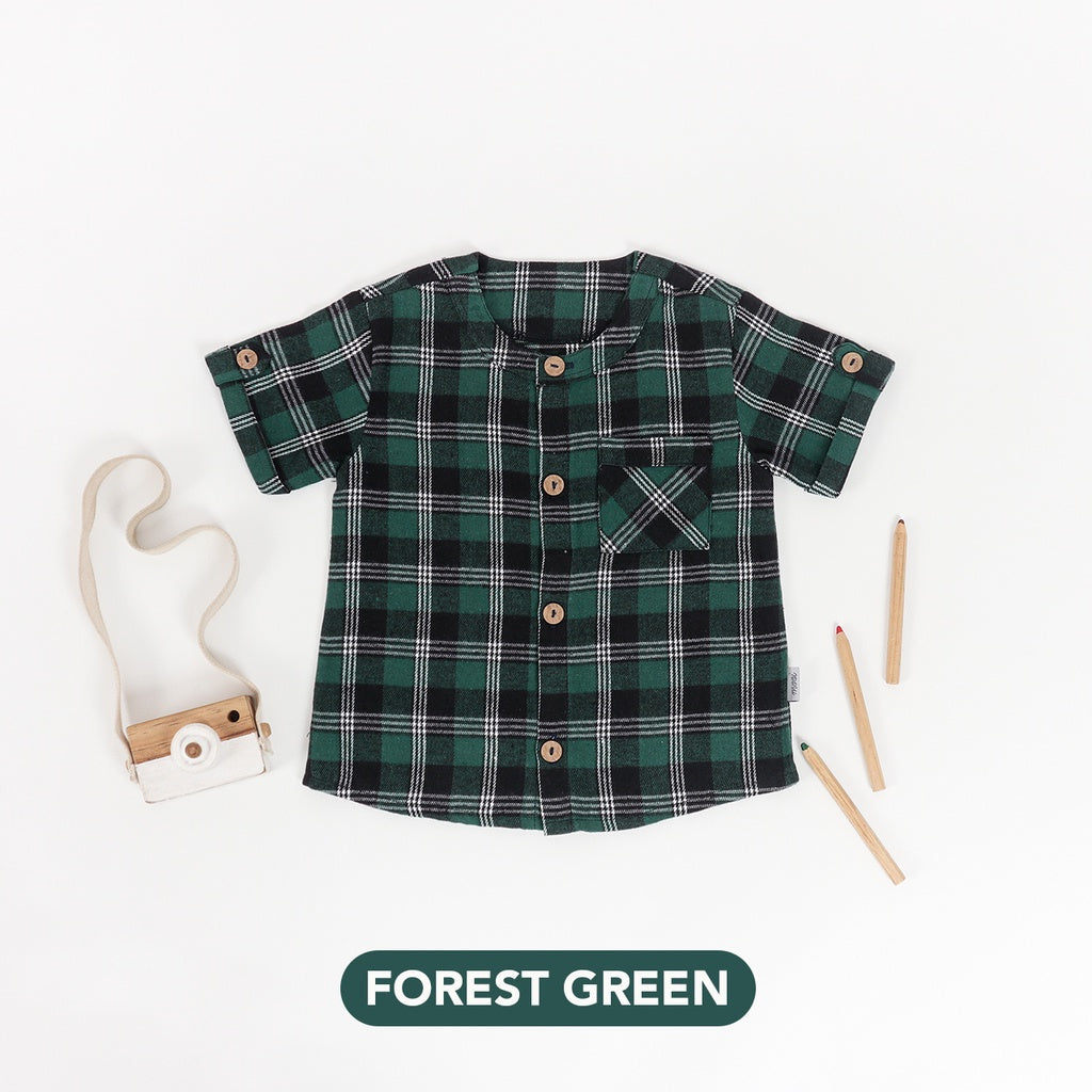 Mooi Kemeja Anak Flanel Kenji Shirt