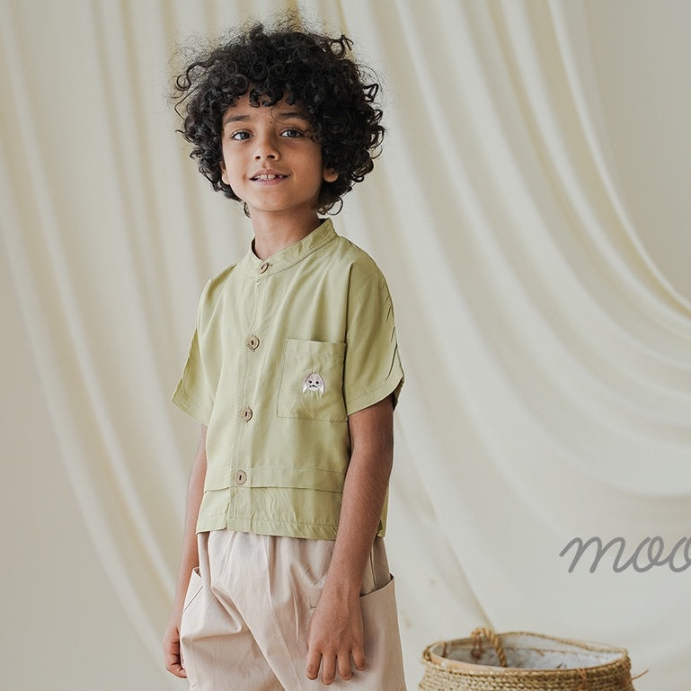 Mooi Kemeja Anak Laki-Laki Barra Shirt
