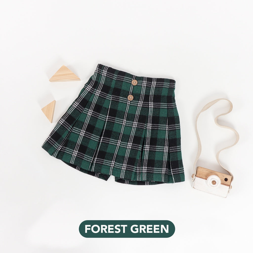 Mooi Rok Anak Perempuan Flanel Andin Skort
