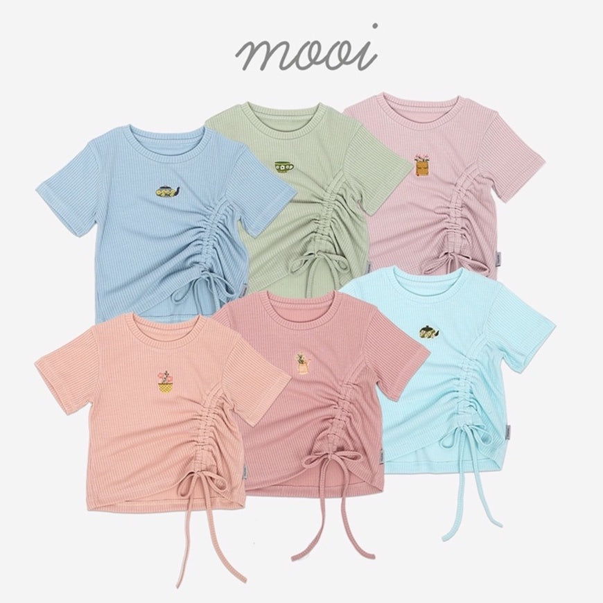 Mooi Atasan Anak Perempuan Selena Rib Top