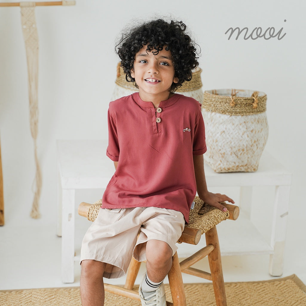 Mooi Kemeja Anak Laki-Laki Kale Shirt