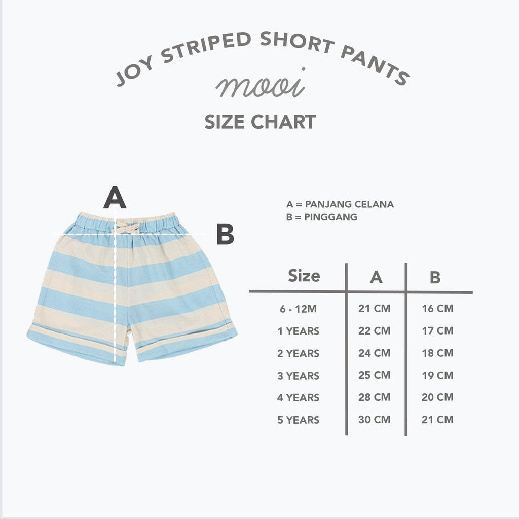 Mooi Celana Pendek Anak Joy Striped Short Pants