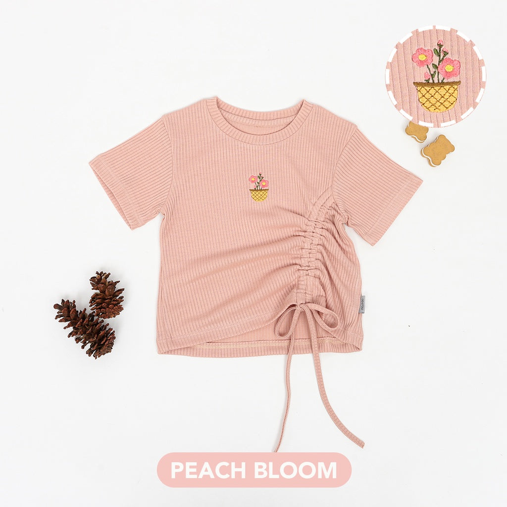Mooi Atasan Anak Perempuan Selena Rib Top