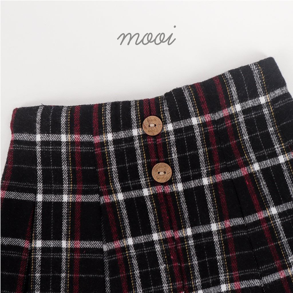 Mooi Rok Anak Perempuan Flanel Andin Skort