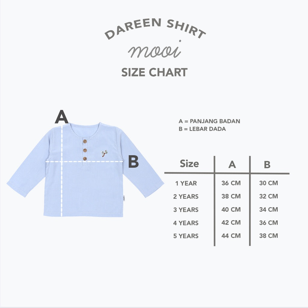 Mooi Kemeja Anak Laki-Laki Dareen Shirt