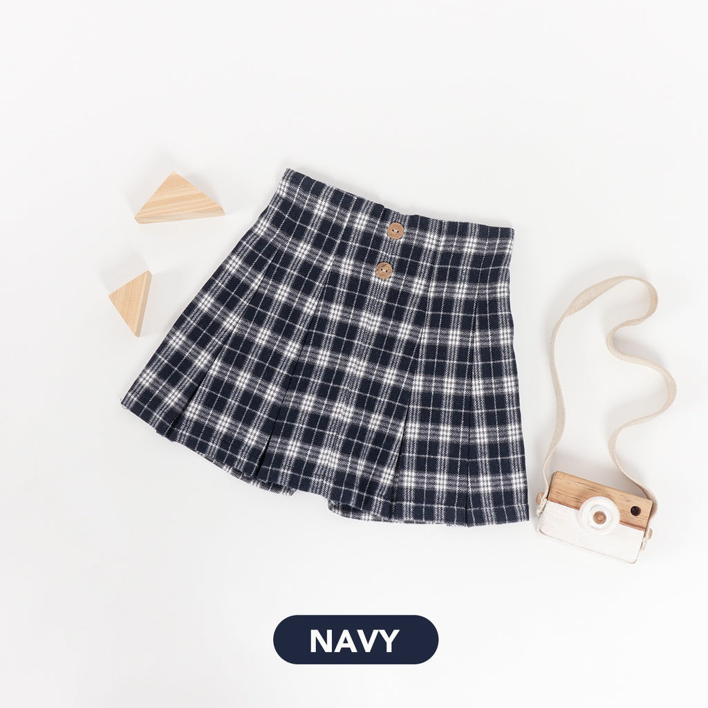Mooi Rok Anak Perempuan Flanel Andin Skort