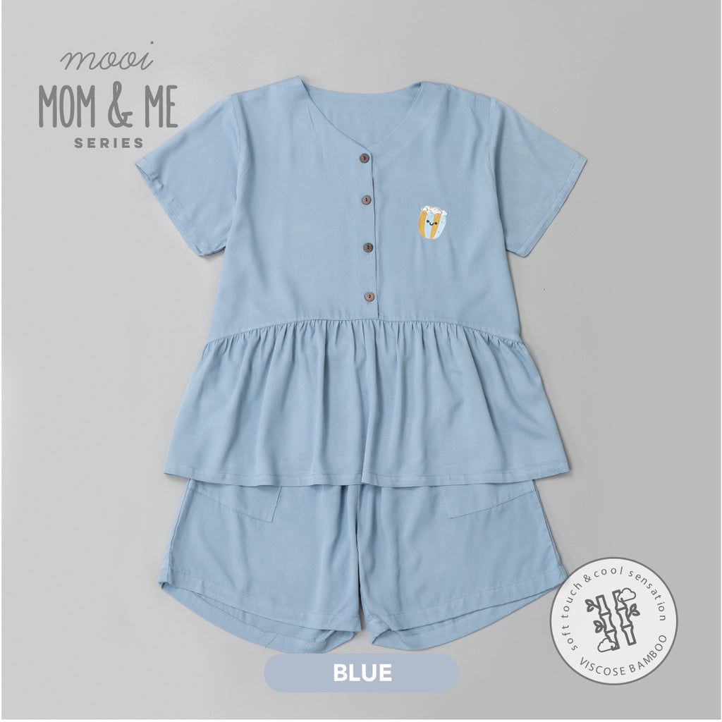 Mooi Piyama Wanita Peplum Set Bamboo Viscose
