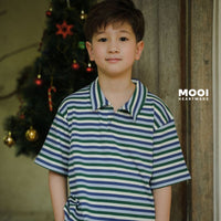 Mooi Kemeja Anak Laki - Laki Christmas Collection Gio Polo Shirt