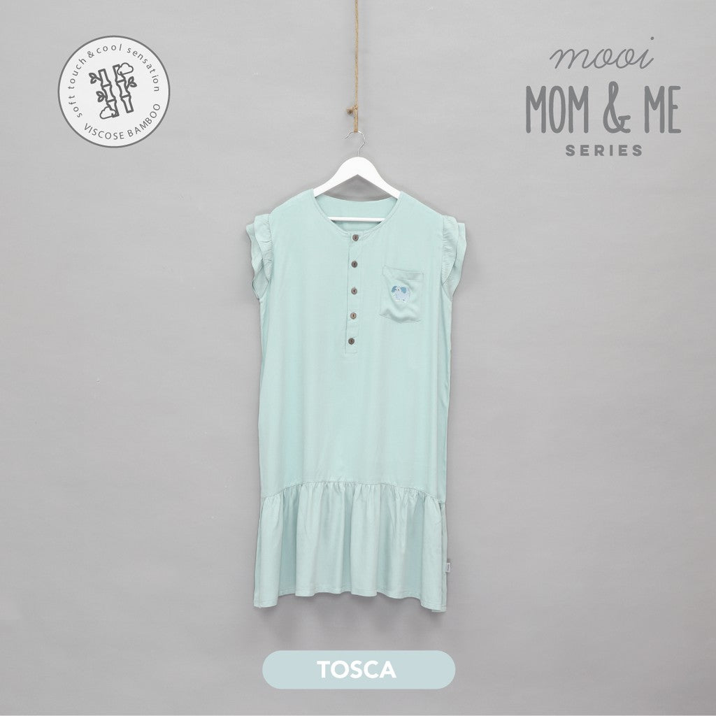 Mooi Daster Wanita Kika Ruffle Dress (MOM)