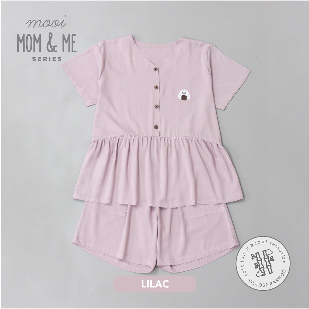 Mooi Piyama Wanita Peplum Set Bamboo Viscose