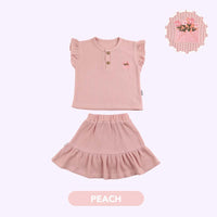 Mooi Setelan Anak Perempuan Narumi Ruffle Set