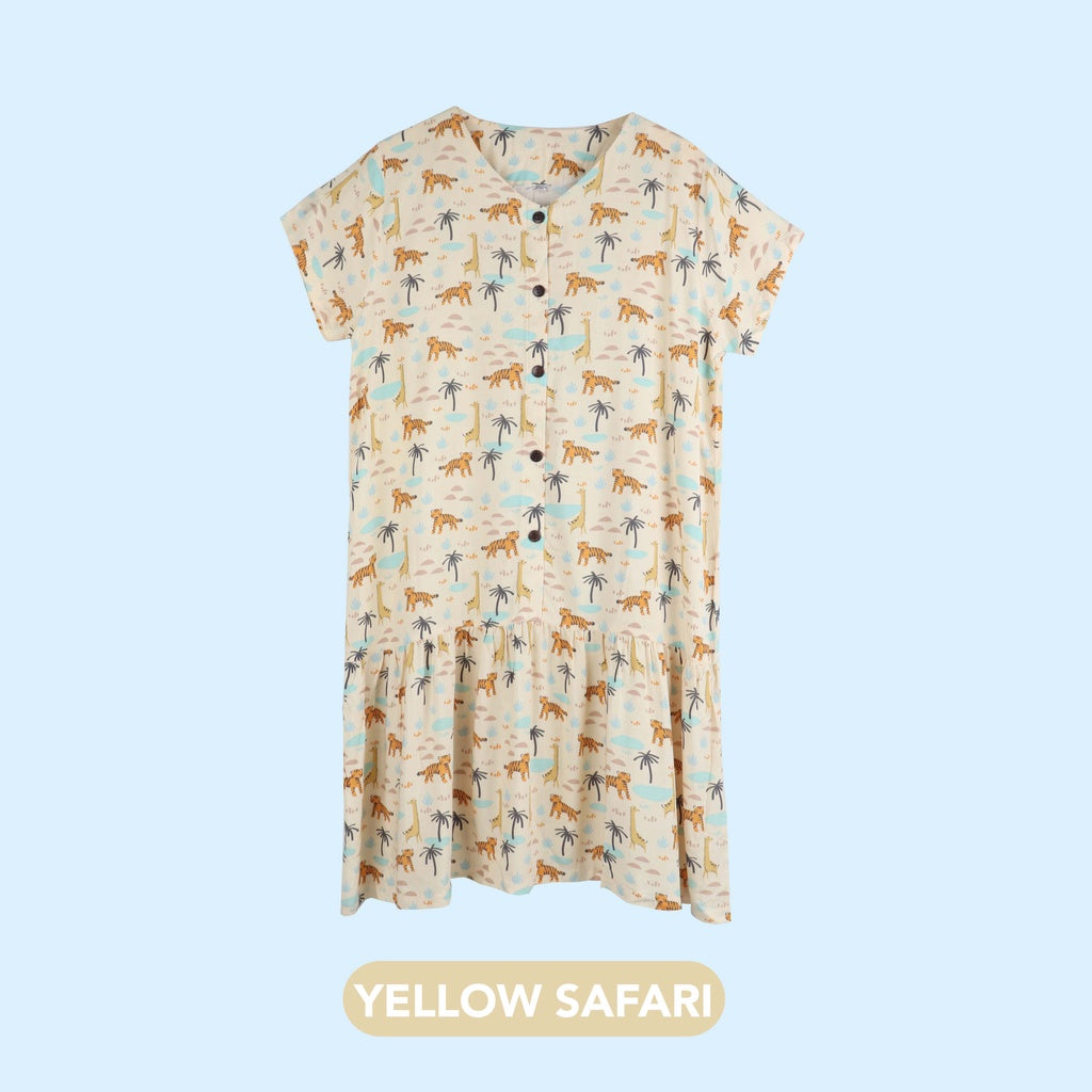 Mooi Piyama Dewasa Dress Collar Mom