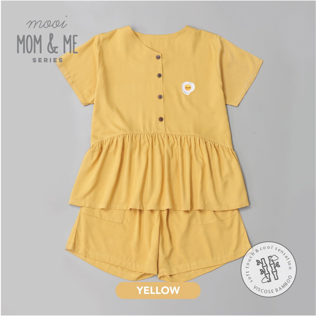 Mooi Piyama Wanita Peplum Set Bamboo Viscose