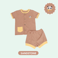 Mooi Setelan Bayi Zoey Button Set