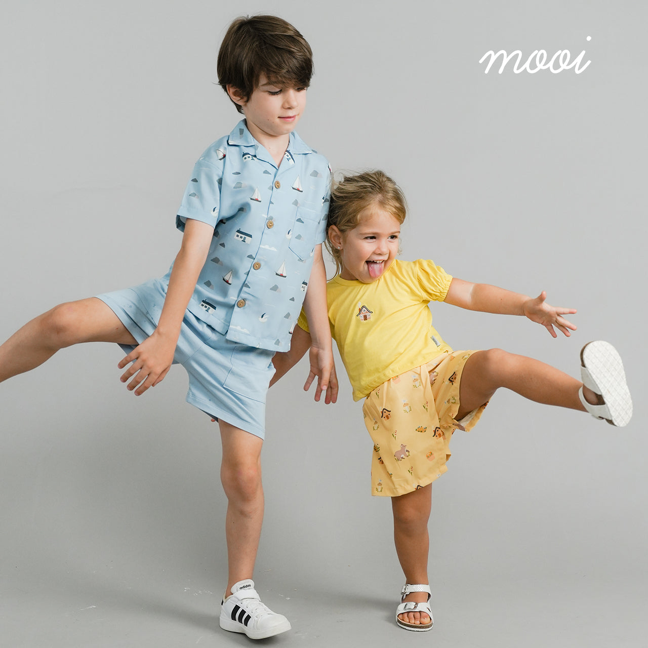 Mooi Setelan Anak Perempuan Alena Skort Set V1