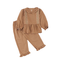 Mooi Setelan Anak Perempuan Raya Collection Asra Tunic Ruffle Set