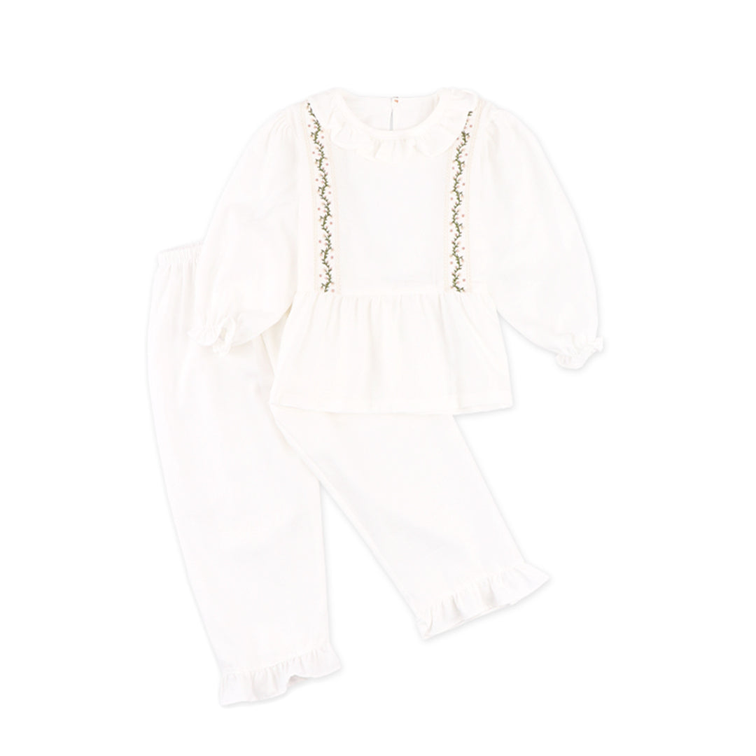 Mooi Setelan Anak Perempuan Raya Collection Asra Tunic Ruffle Set